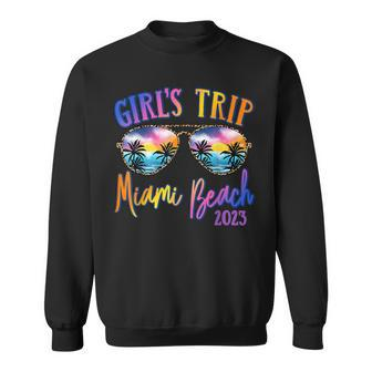 Miami Beach 2023 Girls Trip Sunglasses Summer Girlfriend Sweatshirt - Seseable