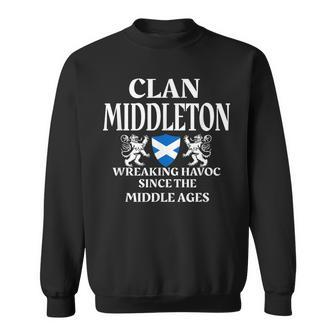 Middleton Scottish Family Clan Scotland Name Men Women Sweatshirt Graphic Print Unisex - Seseable