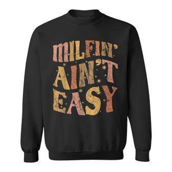Milfin Aint Easy Colorful Text Stars Blink Blink Sweatshirt | Mazezy