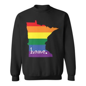 Minnesota Gay Pride - Lgbt Rainbow Home State Men Women Sweatshirt Graphic Print Unisex - Thegiftio UK
