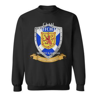 Mitchell Scottish Family Clan Scotland Shield Men Women Sweatshirt Graphic Print Unisex - Seseable