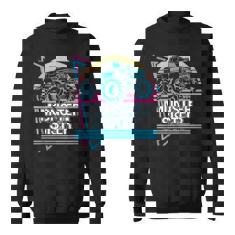 Monster Truck Sister Retro Vintage Monster Truck Sweatshirt | Mazezy