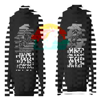 Monster Trucks Are My Jam Retro Vintage Monster Truck Sweatshirt | Mazezy