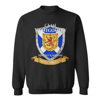 Montgomery Scottish Family Clan Scotland Shield Men Women Sweatshirt Graphic Print Unisex - Seseable