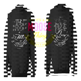 Moose Personalized Name Gifts Name Print S With Name Moose Sweatshirt | Seseable UK