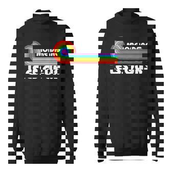 More Drag Less Guns Lgbtq Retro Drag Queen Support Sweatshirt | Mazezy