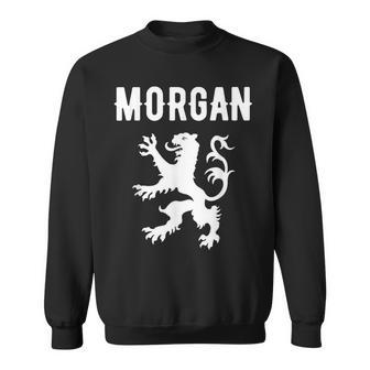 Morgan Clan Scottish Family Name Scotland Heraldry Men Women Sweatshirt Graphic Print Unisex - Seseable