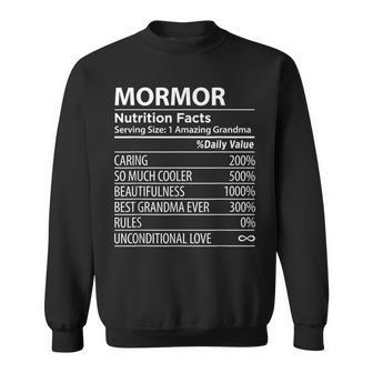 Mormor Nutrition Facts | Funny Swedish Grandma Sweatshirt | Mazezy