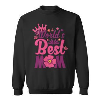 Mother Grandma Worlds Best Mom Mothers Day180 Mom Grandmother Sweatshirt - Monsterry