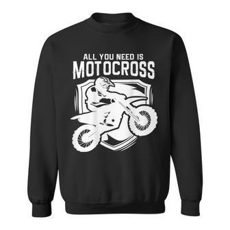 Motocross Für Biker I Dirt Bike I Cross Enduro Sweatshirt - Seseable