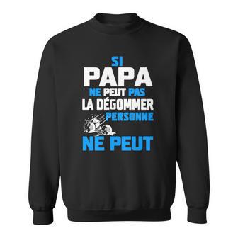 Motorrad-Motiv Herren Sweatshirt Si Papa ne peut pas la dégommer - Seseable