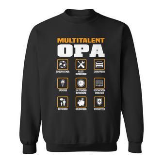 Multitalent Opa Sweatshirt mit lustigen Icons, Sweatshirt für Großväter - Seseable