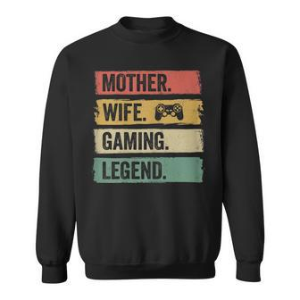 Mutter Video Gaming Legende Vintage Video Gamer Frau Mama Sweatshirt - Seseable