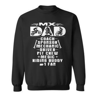 Mx Dad Coach Sponsor Mechanic Driver 1Fan Motocross Sweatshirt - Seseable