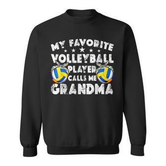 My Favorite Volleyball Player Calls Me Grandma Mothers Day Sweatshirt | Mazezy