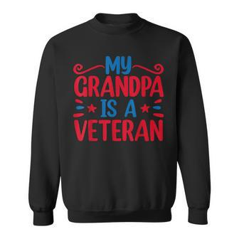 My Grandpa Is A Veteran Sweatshirt - Seseable