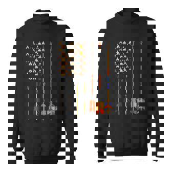 Native Arrow Pee Usa American Flag Tribe Feather Pride Men Women Sweatshirt Graphic Print Unisex - Thegiftio UK