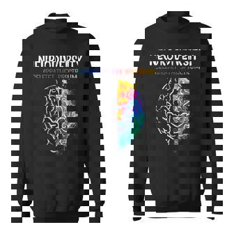 Neurodiversity Celebrate The Spectrum Brain Autism Awareness Sweatshirt | Mazezy