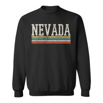 Nevada Usa Us State America 4Th Of July Merica Vintage Gift Men Women Sweatshirt Graphic Print Unisex - Seseable