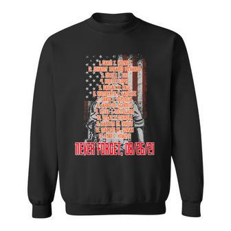 Never Forget Of Fallen Soldiers 13 Heroes Name Sweatshirt | Mazezy AU
