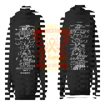Never Underestimate A Woman Who Fights Multiple Sclerosis Sweatshirt | Mazezy