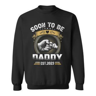 New Daddy Gift Soon To Be Daddy Est 2023 New Dad Sweatshirt - Thegiftio UK