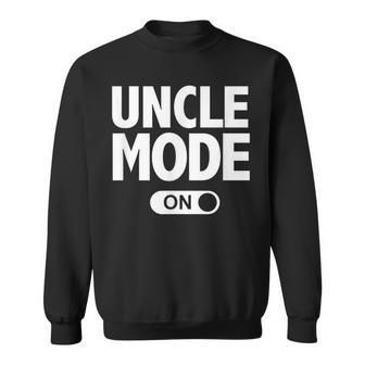 New Uncle Mode Pregnancy Baby Announcement Sweatshirt | Mazezy CA