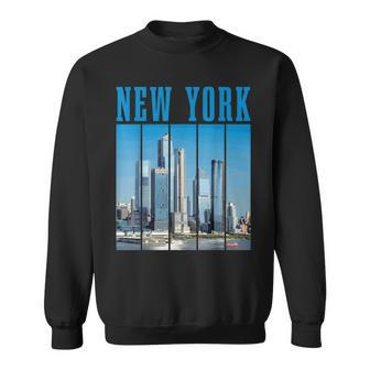 New York Skyline 718 Nyc Ny Vintage Pride Sweatshirt | Mazezy