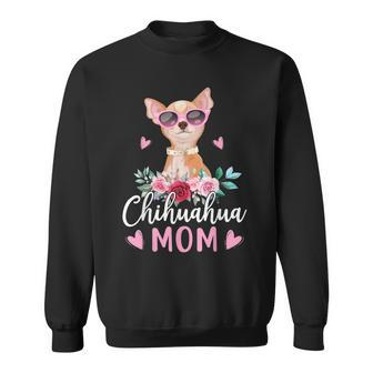 Niedliche Chihuahua Mama Sonnenbrille Für Chihuahua-Besitzer Sweatshirt - Seseable