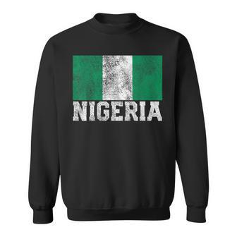 Nigeria Nigerian Flag Family Pride Country Vintage Sweatshirt - Seseable