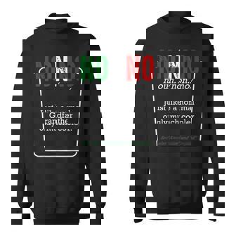 Nonno Italian Grandfather Definition Great Granddad Grandpa Men Women Sweatshirt Graphic Print Unisex - Thegiftio UK