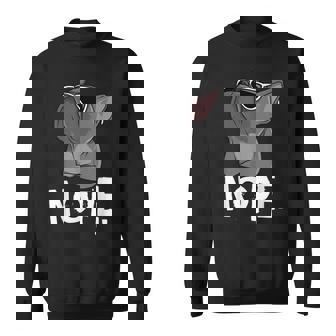 Nope Lazy Frenchie For French Bulldog Dog Lover Sweatshirt | Mazezy