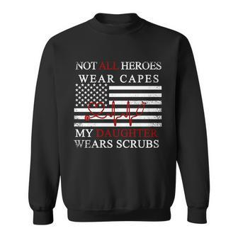 Not All Heroes Wear Capes American Nurses Sweatshirt - Monsterry CA