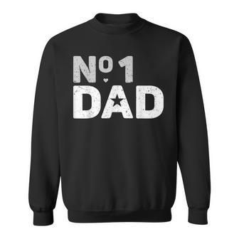 Number One Dad Best Dad Gift Sweatshirt | Mazezy