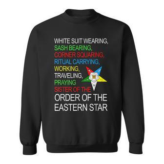 Oes White Suit Wearing Traveling Praying Star Thanksgiving Sweatshirt | Mazezy