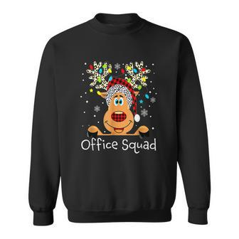 Office Squad Reindeer Funny Teacher Christmas Xmas V2 Men Women Sweatshirt Graphic Print Unisex - Seseable
