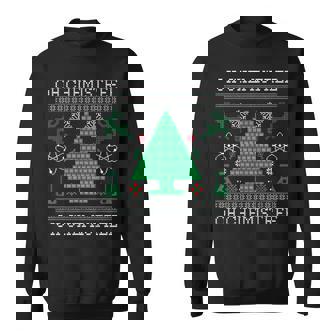 Oh Chemistree Funny Science Design Gift Periodic Table Tree Men Women Sweatshirt Graphic Print Unisex - Thegiftio