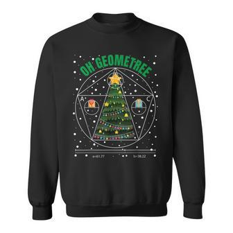 Oh Geometree Funny Geometry Math Science Teacher Christmas Men Women Sweatshirt Graphic Print Unisex - Seseable