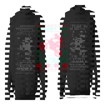 Oh What Fun It Is To Ride Dirt Bike Christmas Motocross Men Women Sweatshirt Graphic Print Unisex - Seseable