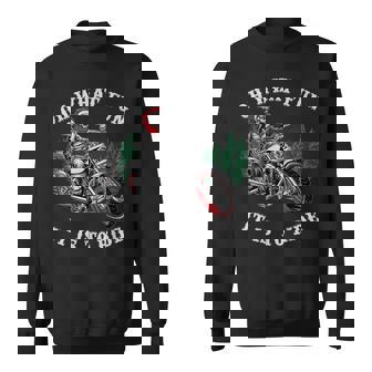 Oh What Fun It Is To Ride Motorcycle Skeleton Christmas Men Women Sweatshirt Graphic Print Unisex - Seseable