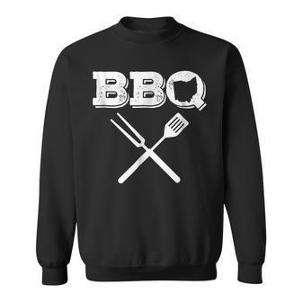 Ohio Bbq Best Barbecue Ribs Meats Dad Cleveland Oh Sweatshirt | Mazezy