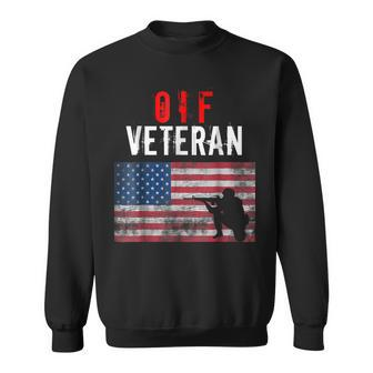 Oif Veteran American Flag Us Army Us Navy Us Air Force Sweatshirt | Mazezy