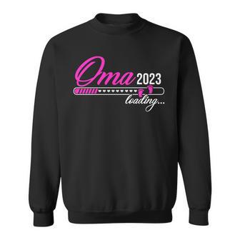 Oma 2023 Loading Langarmshirt, Nachwuchs Ankündigung Muttertag Sweatshirt - Seseable