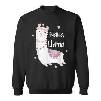 Oma Lama Nette Lamas Liebhaber Frauen Nana V2 Sweatshirt - Seseable