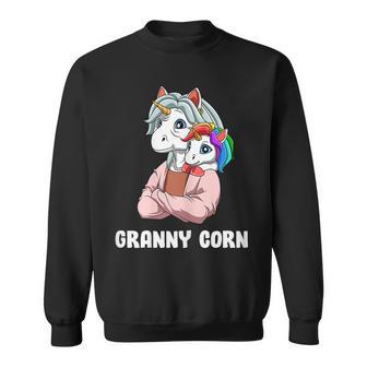 Oma Mais Oma Einhorn Lustiges Oma Einhorn Sweatshirt - Seseable