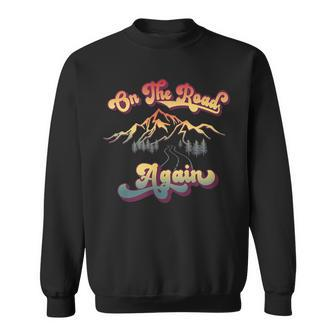 On The Road Again | Vintage Style Family Travel Sweatshirt - Seseable
