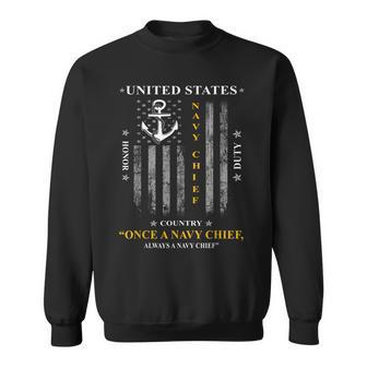 Once A Navy Chief Always A Navy Chief Sweatshirt - Seseable