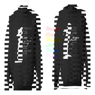 One World City Family Love Heart Pulse Men Women Sweatshirt Graphic Print Unisex - Thegiftio UK