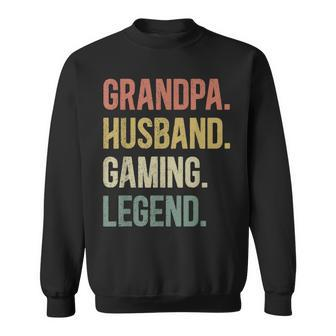 Opa Ehemann Gaming Legende Vintage Opa Gamer Retro Sweatshirt - Seseable