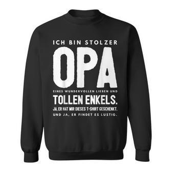 Opa Enkel Team Sweatshirt, Lustiges Spruch Geburtstag - Seseable